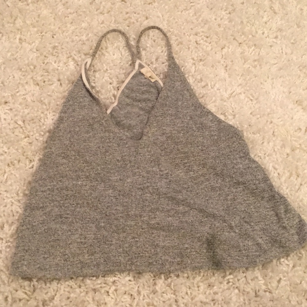ARITZIA KNIT LOW-CUT CROPPED TANK SMALL